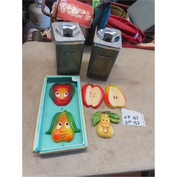 Anthro Chalkware & Cannisters