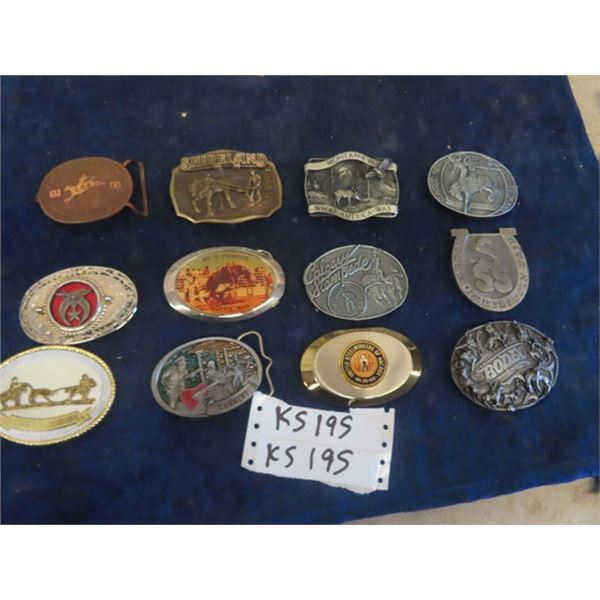 12 Belt Buckles- Mainly Rodeo
