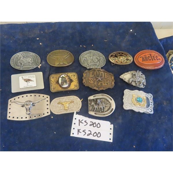 13 Belt Buckles - Calgary Stampede & Western Themes