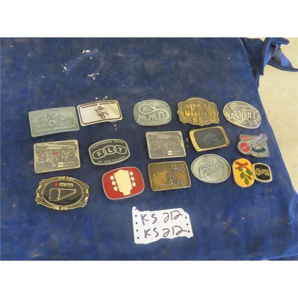 16 Belt Buckles - Music & Companies