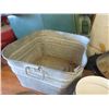 Image 2 : Galvanized Tub , Enamel Pots plus more