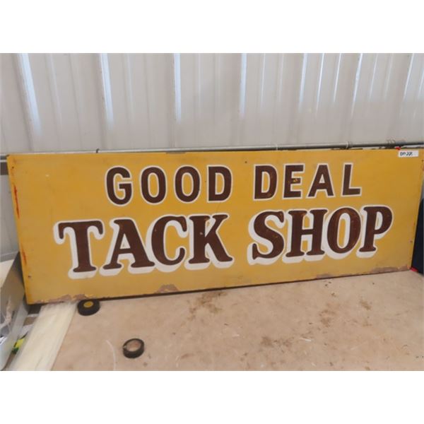 Wooden Tack Shop Sign 20" x 60"