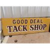 Image 1 : Wooden Tack Shop Sign 20" x 60"
