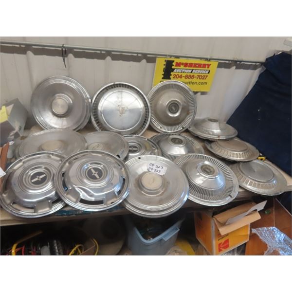 14 Hubcaps - 2 Sets of 4