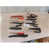 Image 1 : 7 Filet/Butcher Knives & Trap