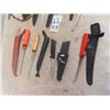 Image 2 : 7 Filet/Butcher Knives & Trap