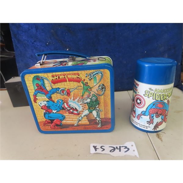 1984 Metal Secret Wars Lunch Kit & Thermos - Aladdin