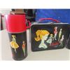 Image 3 : 2 Lunch Kits with Thermos ; 1) Barbie + Midge, 1) The Barbie - Metal  - both 1962 by Mattel