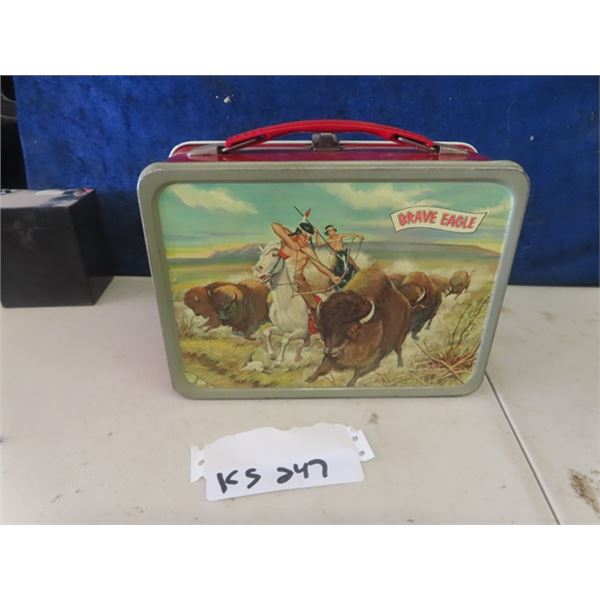 Vintage Metal Brave Eagle Lunch Kit - by Thermos