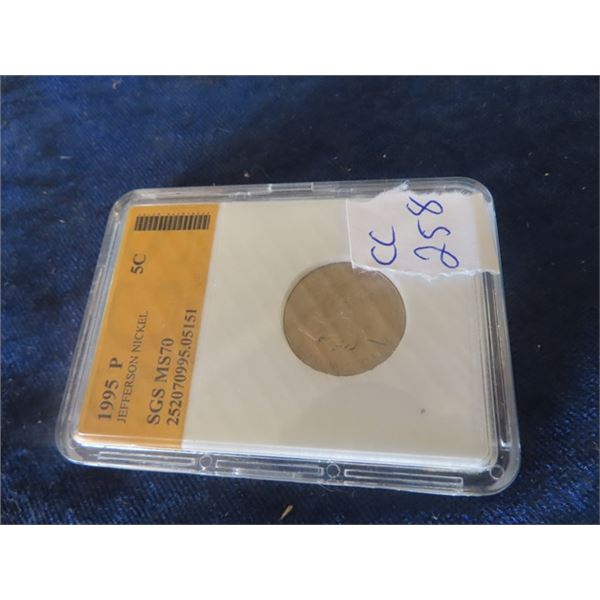 1995 5 cent Jefferson Collector Coin