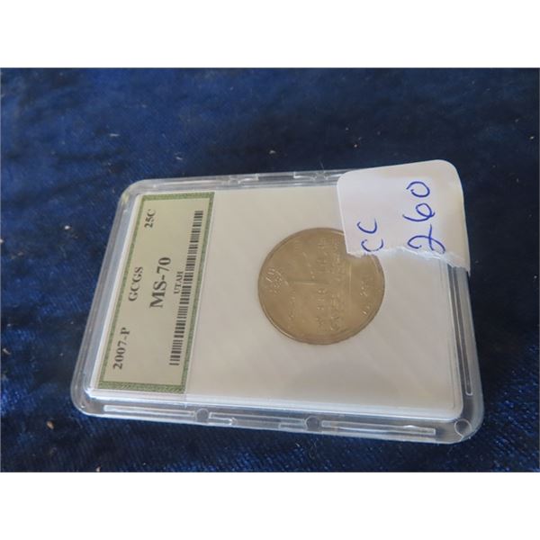 2007 25 cent Utah Collector Coin