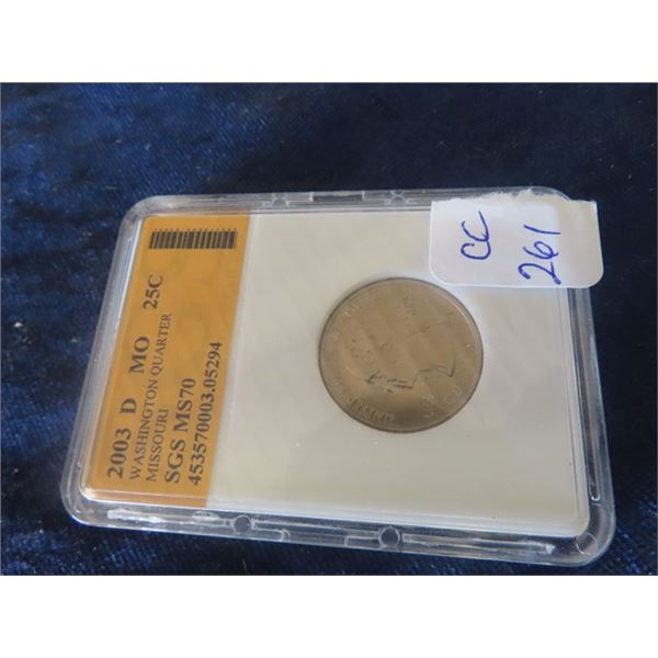 2003 25 cent Missouri Collector Coin