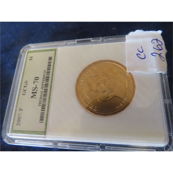 2007 $1 Thomas Jefferson Collector Coin