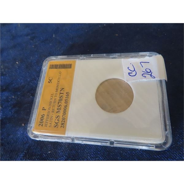 2006 5 cent Return to Monticello Collector Coin
