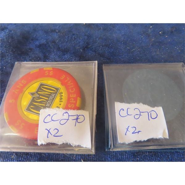 1997 $5 Red River Ex -Oktoberfest Special Edition Casino de Montreal Casion Coin