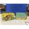 Image 1 : 2 Metal Lunch Kits Both Di BU Jitos; 1) Flintstone /Yogi Bear, 1) Bugs Bunny/ Sylvesster + Tweety