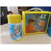 Image 2 : 3 Plastic Lunch Kits; 1) ET 1982 with Thermos - Aladdin, 1) William H Cosby 1973 Fat Albert + Cosby 