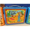 Image 3 : 3 Plastic Lunch Kits; 1) Road Runner - Thermos, 1) Barbie 1972 - Mattel, 1) i believe - Lassie - The