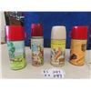 Image 1 : 4 Vintage Thermos Mfg Thermos ; 2) Roy Rogers, 1) Western Theme, 1) Barn Yard Theme