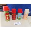 Image 1 : 4 Thermos Mfg Thermos  including 1950's Peanuts plus others