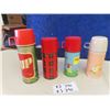 Image 3 : 4 Thermos Mfg Thermos  including 1950's Peanuts plus others