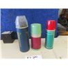 Image 3 : 3 Vintage Thermos; 1) TrueVac, 1) Universal, 1) USA