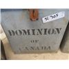 Image 4 : 6 Galvanized Lock Boxes Label Dominion of Canada 11.5" x 12" x 9"