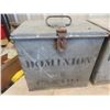 Image 4 : 6 Galvanized Lock Boxes Label Dominion of Canada 11.5" x 12" x 9"