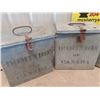 Image 2 : 5 Galvanized Lock Boxes Label Dominion of Canada 11.5" x 12"x 9"