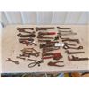 Image 1 : Old Wrenches ; Monkey , Pipe, Opened, Saw setter, Small Vice