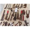 Image 3 : Old Wrenches ; Monkey , Pipe, Opened, Saw setter, Small Vice