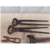 Image 2 : Old Wrenches, Wagon Wheel Wrench, Hoof Clippers, Door Knobs