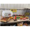 Image 1 : 2 Fisher Price Trains, Timberwolf Train, Disney Winnie the Pooh Train, Batman Plastic Car, Toy Figur
