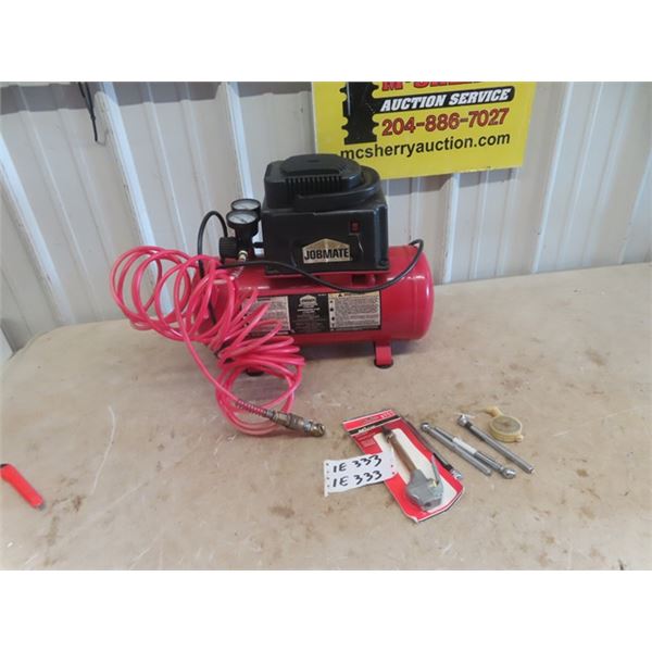 Jobmate 3 Gal Air Compressor with Gauge & Blower