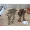 Image 2 : 2 Chains- both with Hooks, Tow Strap, Load Strap