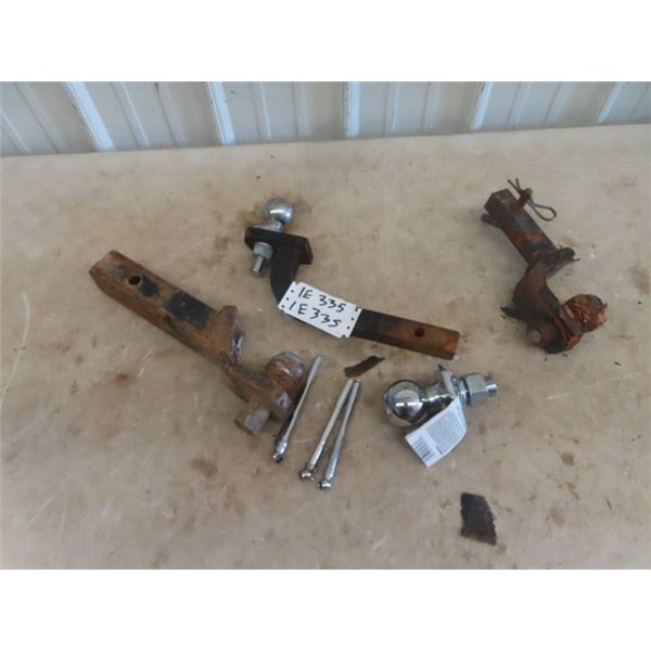 3 Receiver Hitched with Balls & New 2 5/16" Ball, 3 Air Gauges