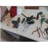 Image 4 : Odds n Ends of Tools ; New Clamp Meter/Tester New Punch, Ball Pin Hammer, 1/2" Strong Bar, Screwdriv