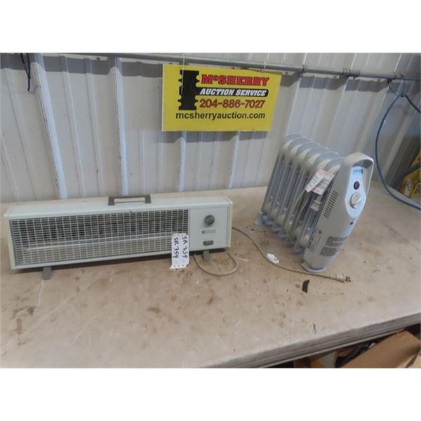 Mastercraft 1500 W Electric Heater & Lancaster Oil Filled 700 Watt Heater