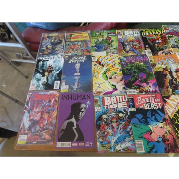 24 Comics - Marvel + 3 Fungoria Magazines - Total 27