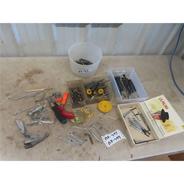 Precision Screwdriver, Wrenches, Feeler Gauges, Screw Extractor Bits, plus more