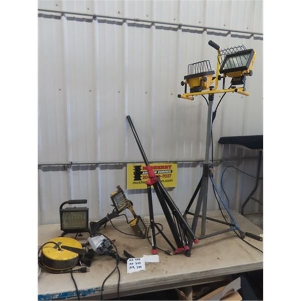 Halogen Light, REtracting Extension Cord plus more