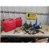Image 1 : Grease Guns, Oil Squirt Cans, Oil Filter Wrenches, 2 Gas Cans
