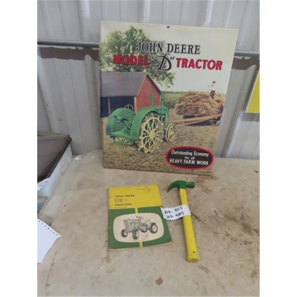 John Deere D Picture, John Deere Hammer, Vintage John Deere 110 Manual