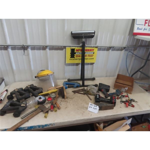 Roller Stand, Dollies, Wedge, Axe, Face Shield plus more