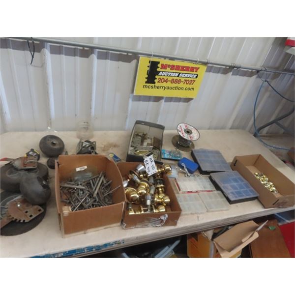 Hardwares, Hinges, Door Knobs, Cotter Pins, Light Chain, Casters, Nails