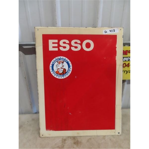 Metal Esso Sign 20" x 25"