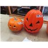 Image 3 : 3 Blow Mold Pumpkins - Small, Med & Large