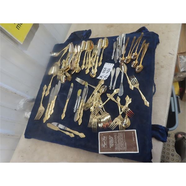Royal Sealy Gold Plated Cutlery & Utensils