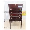 Image 1 : Silverware Cabinet or Jewelry Cabinet 32"x14"x12"