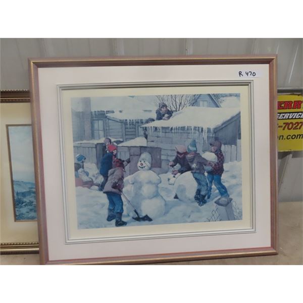Limited Edition Print - Armand Paquette - Signed "Winter Project" 27" x 32"